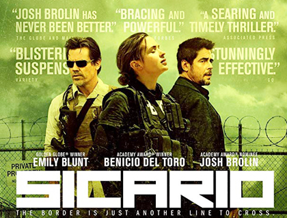 Sicario (2015) cover poster.
