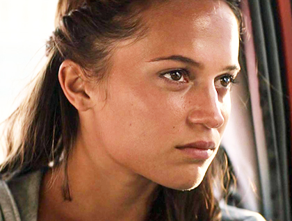 Alicia Vikander as the Tomb Raider.